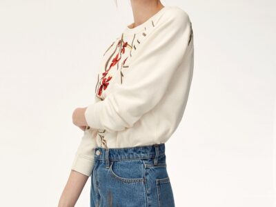 Chân váy Jean hoa F13