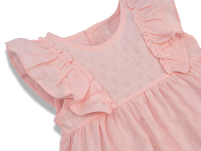 Đầm vải bé gái Animo TX422055 (6M-3Y,Hồng)
