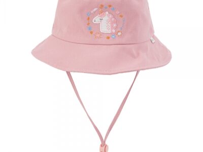 Nón bé gái lớn vành tròn Animo A2404_MN005 (52cm,Hồng nhạt)