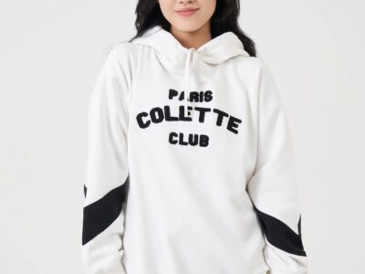 Áo Nỉ Nữ Có Mũ Dáng Relax Họa Tiết Đồ Họa